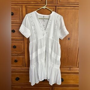 Spell & the Gypsy Collective Vintage Peasant Girl Throw on  Mini Dress S